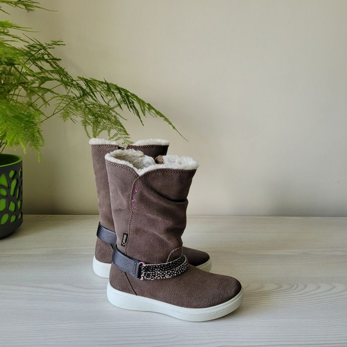 Чобітки шкіряні зимові Оригінал Ecco S7 Teen рр.27