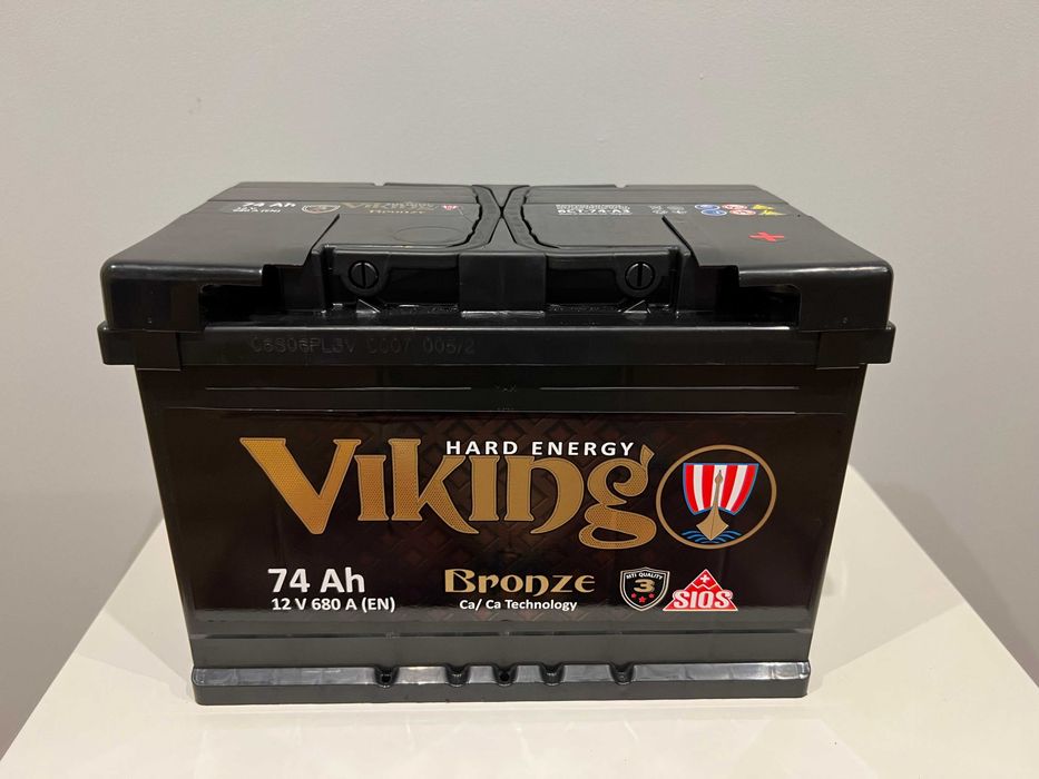 Nowy akumulator "No.1 w testach" VIKING Bronze 74ah 680A 12V FV/GWAR.