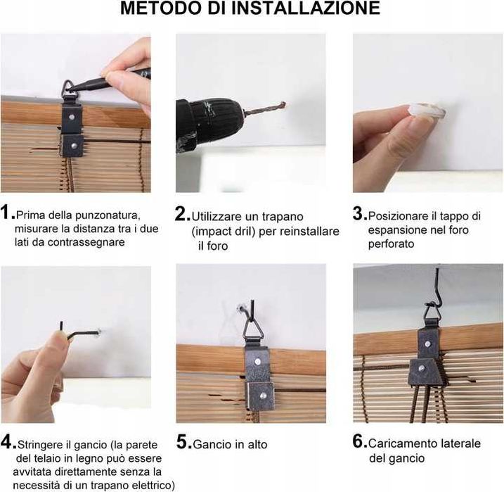 Roleta bambusowa 150x220 cm, brązowa