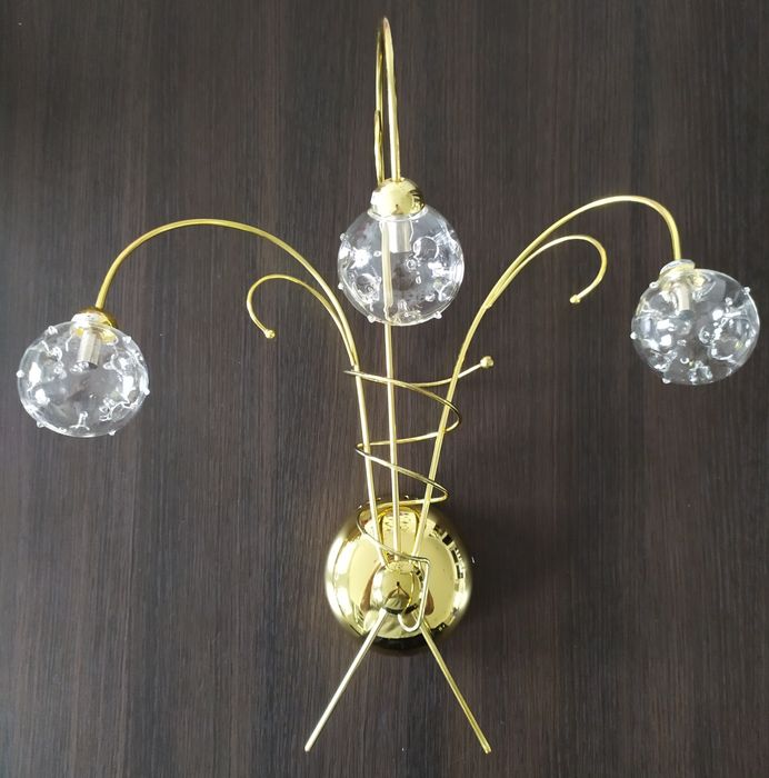 Okazja!!! Kinkiet złoty + szklane kule wyprzedaż!!!