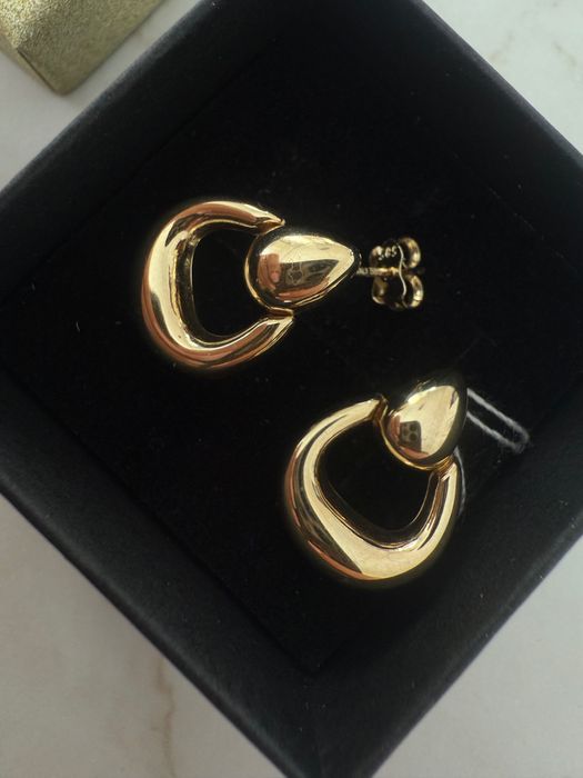 Kolczyki złote wiszące sztyft nowe 585