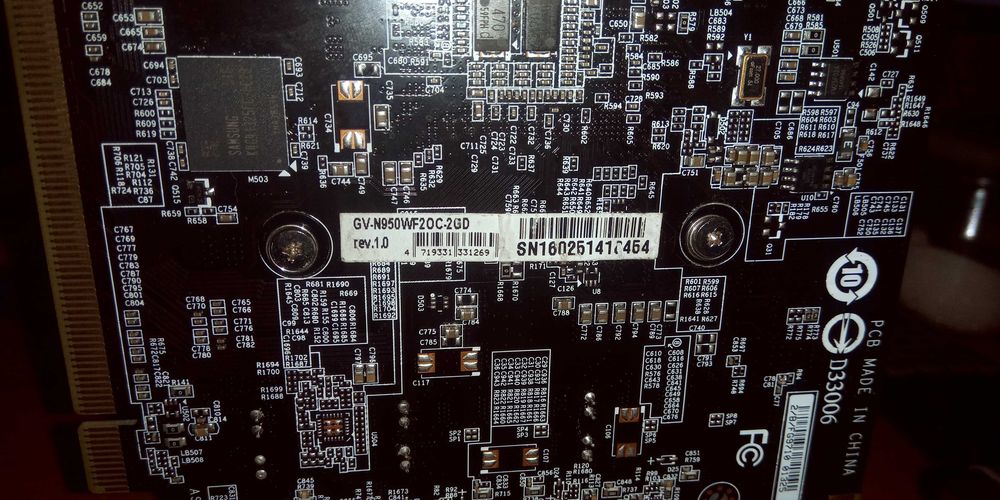 Karta Gigabyte Geforce GTX950 OC 2GB Windforce Uszkodzona