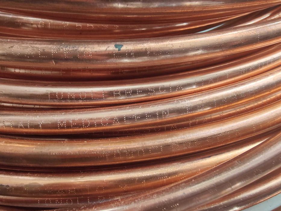 Rolo de cobre 8x10mm