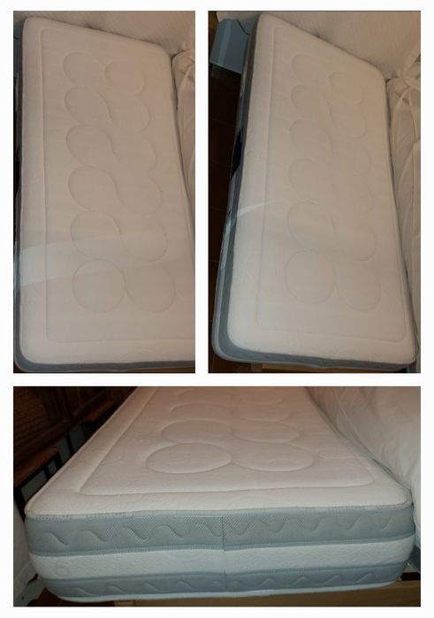 2 camas de solteiros, colchão, cadeirão-Cama e/ou cabeceira de cama...