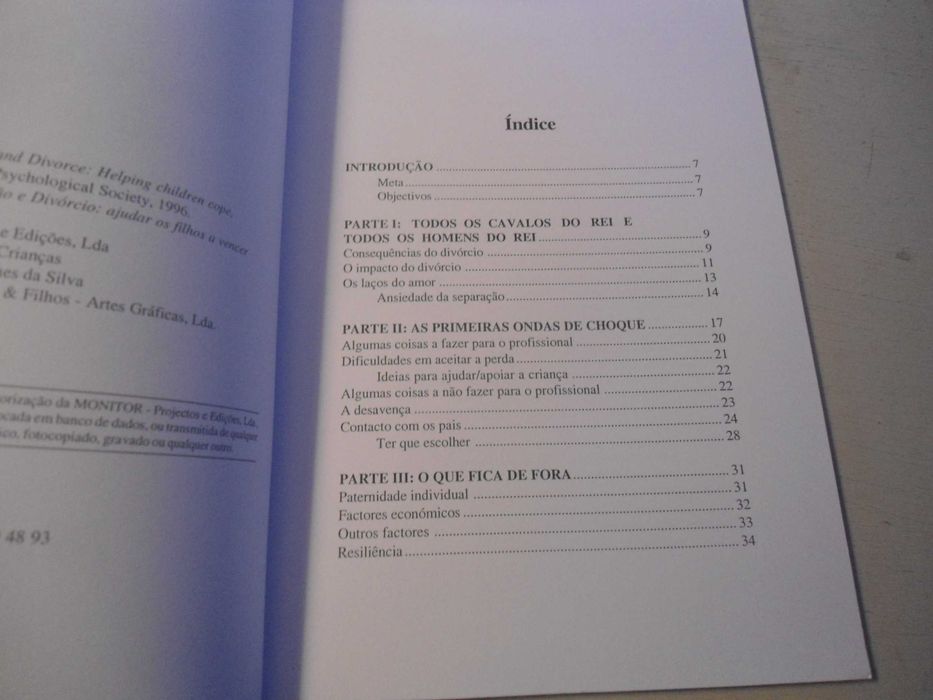 Separação e Divórcio-Ajudar os filhos a vencer de Martin Herbert