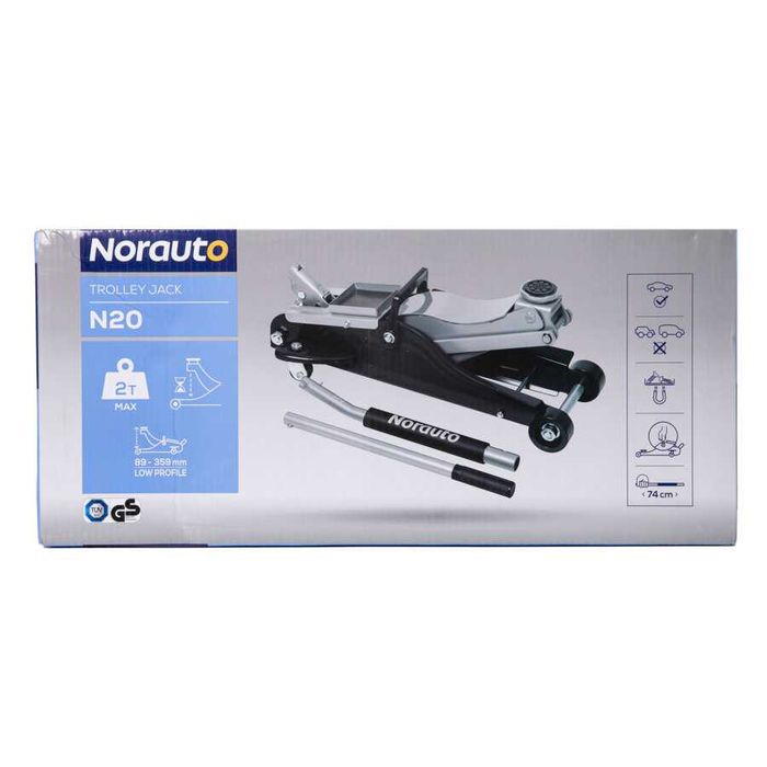 Macaco hidráulico de rolamento 2t NORAUTO N20