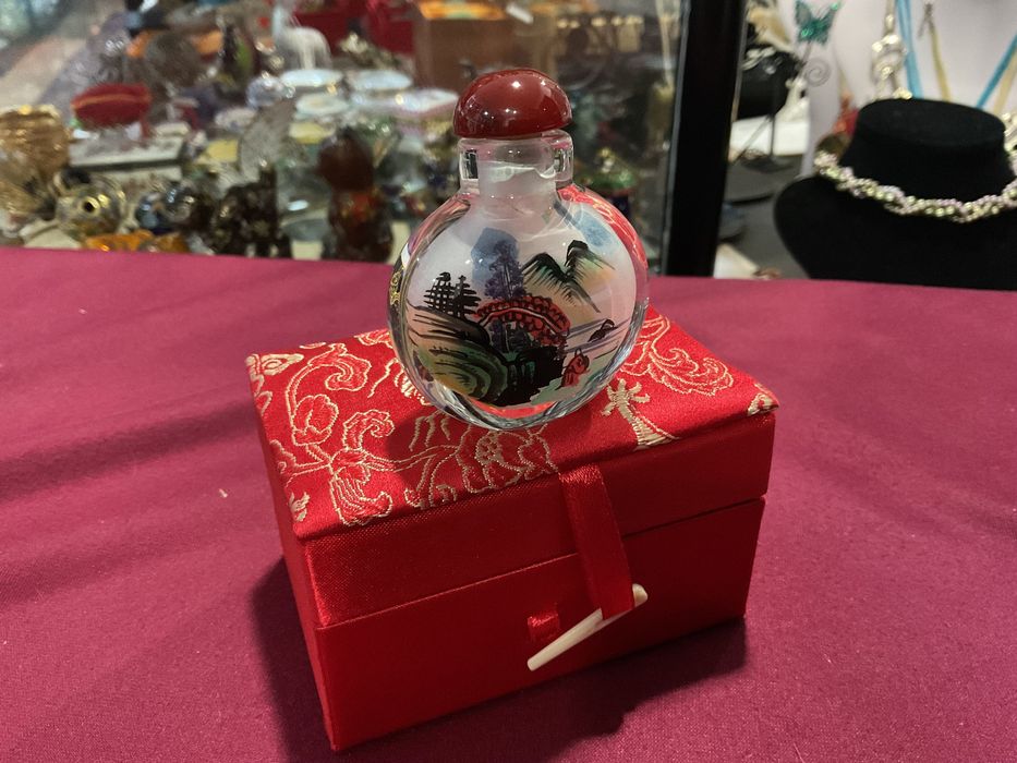 Snuff bottle oriental 5,5 cm   Sem caixa