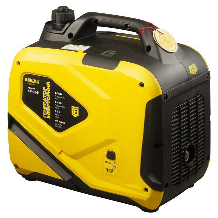 Генератор инверторный бензиновый 3.2кВт 50дБ (в кожухе) SIGMA