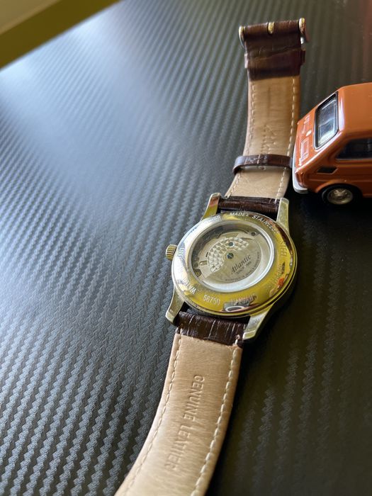 Zegarek Atlantic Seaport Automatic  Sapphire Automat Skóra, swiss made