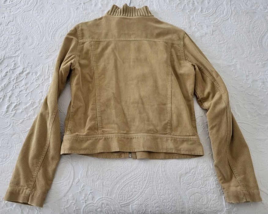 Casaco castanho claro, Zara de bombazine, tamanho L