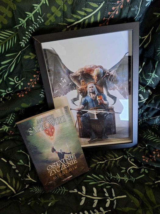 plakat Wiedźmin Geralt w ramce
