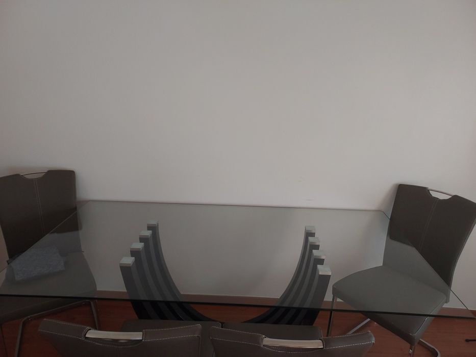 Mesa vidro conforama