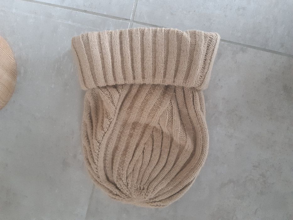 czapka zimowa z bawełny