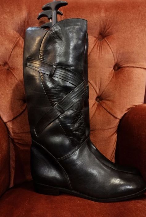 Botas vintage em pele e couro desde…