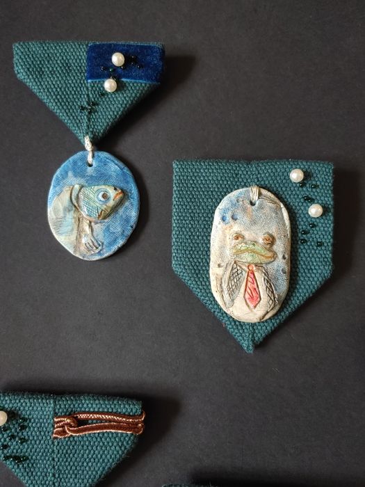 Броши ручной работы