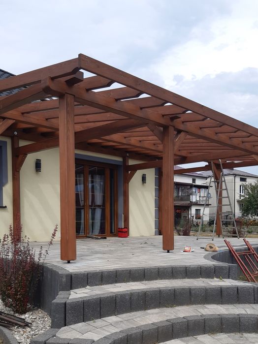 Zadaszenia tarasów, altany, wiaty, drewutnie