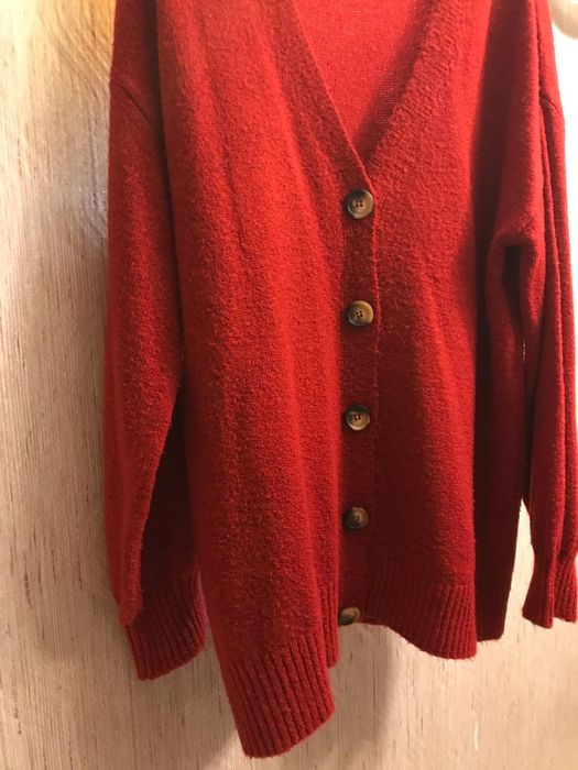 Casaco comprido malha Stradivarius