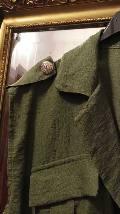 Kombinezon damski krótki, khaki.