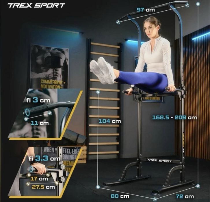 Силова станція Trex Sport TX-060PR. Турнік. Брусья. Підтягування