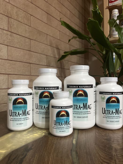 МАГНІЙ Ультрамаг таурат цитрат гліцинат малат хелат бісгліцинат