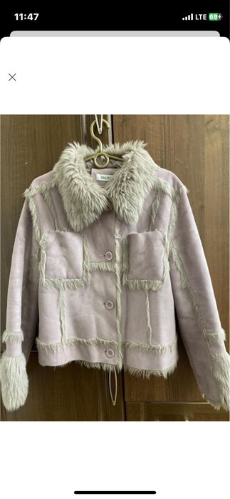 Balmain пиджак дублёнка