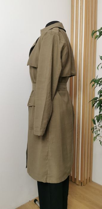 Elegancki płaszcz wiosenny, trencz prochowiec, new look, L, 40