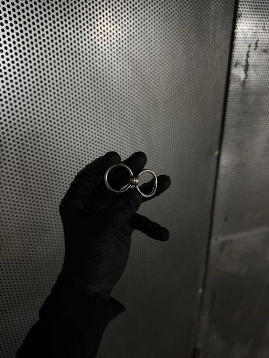 Boris Bidjan Saberi 925 Sterling Silver Double Ring