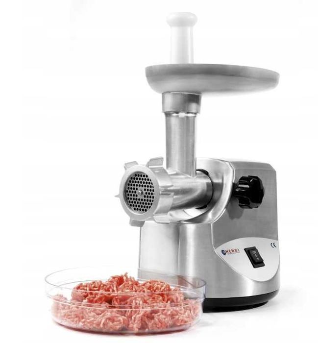 Maszynka do mielenia mięsa HENDI wilk Metalowa do kiełbas zestaw Nowa