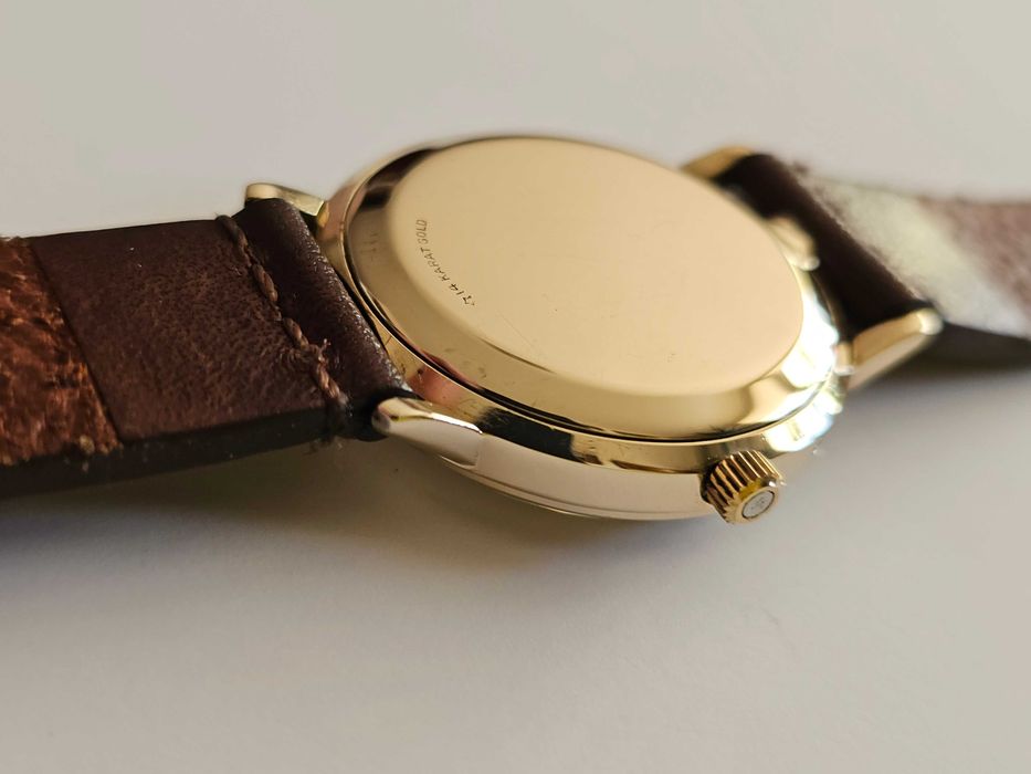 Omega Seamaster de Ville Pie Pan 14k 585 złoty z 1977 roku