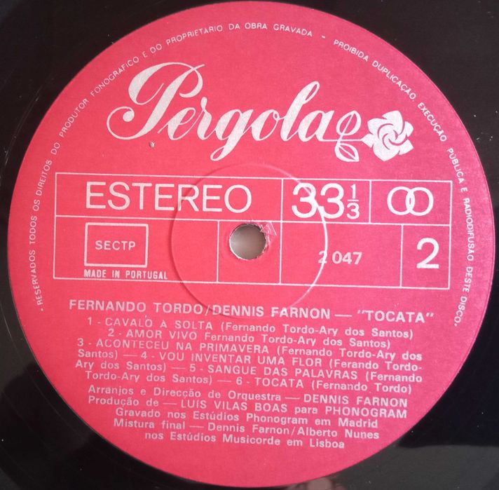 Fernando Tordo	- - - - -	Tocata	- - - - -	LP