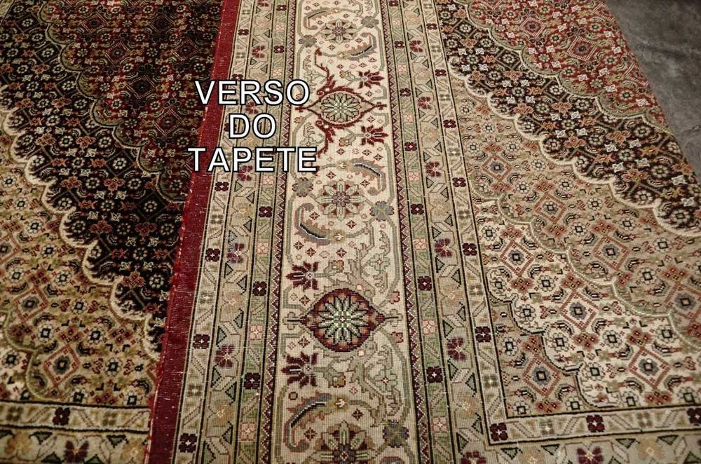 Raro Tapete Persa TABRIZ, feito à mão com lã s/algodão, 325cm x 241cm