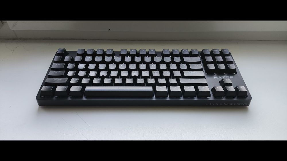 Клавіатура дротова HATOR Rockfall 2 Optica Black TKL Black