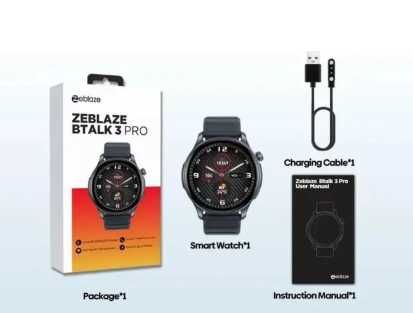 Smartwatch Zeblaze btalk 3 PRO novo