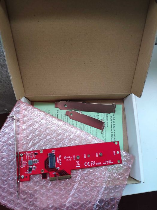 Adaptador pcie card x8 para SSD NVME