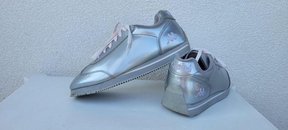 Srebrne sneakersy Kappa rozmiar 41