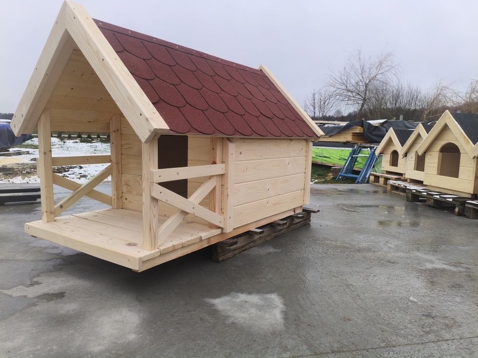 Duża buda z tarasem Ocieplana Wysyłka w całości