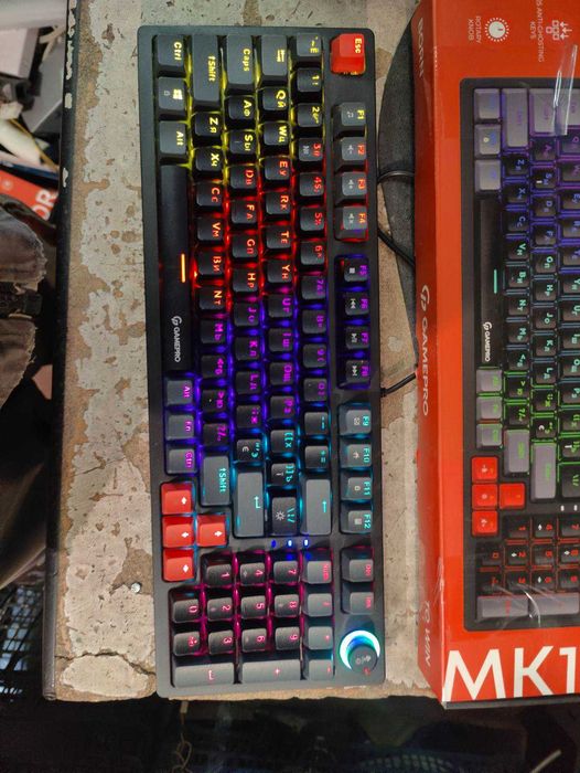 Клавиатура механическая проводная GamePro MK120R Red USB Black