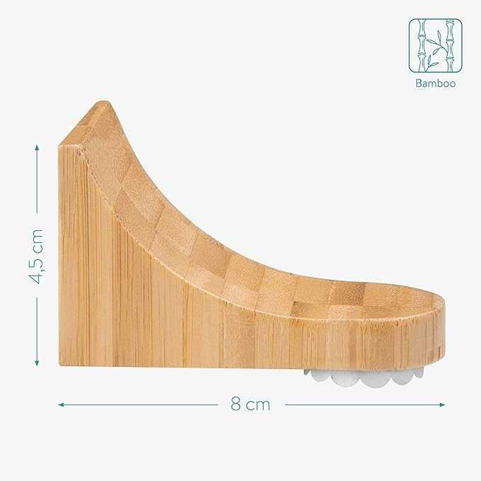 Magnetyczny uchwyt na mydło wieszak bambusowy do płytek łazienkowych