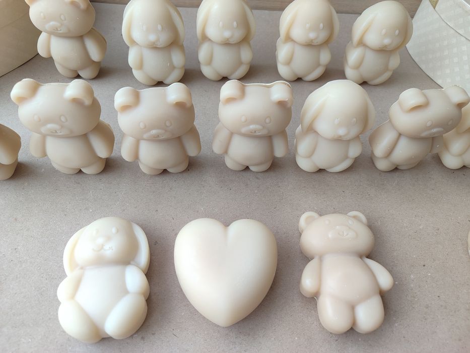 Дитяче натуральне мило “Ведмедик + Зайчик”