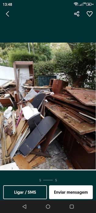 Garagem anexo recheios acumulação mudanças etc