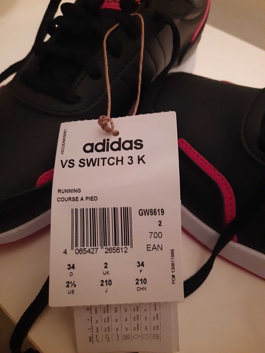 Ténis infantil tamanho 34 Adidas VS Switch 3 **NOVA**