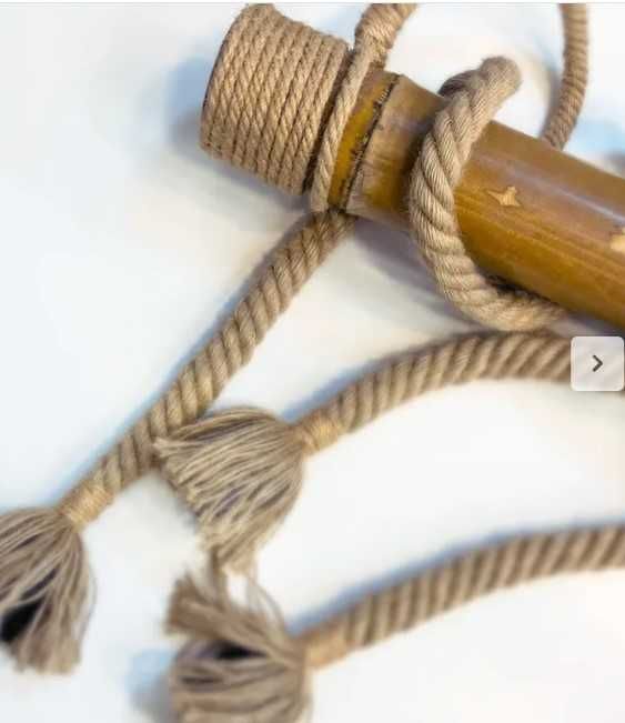 Candeeiro de teto suspenso CORDA BAMBU