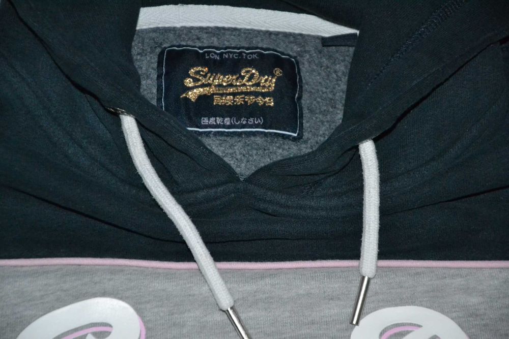 SuperDry Bluza Damska Kangurka Kaptur EU 42 Oryginalna 100% Super Dry