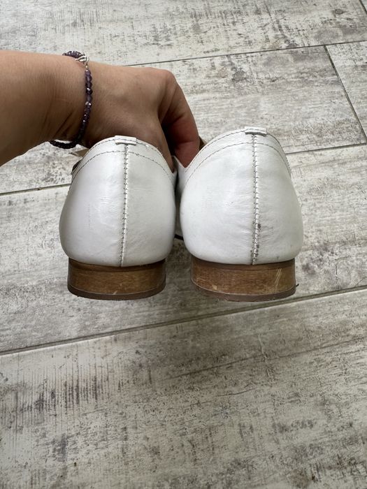 Buty skorzane Sergio Bardi biale 36