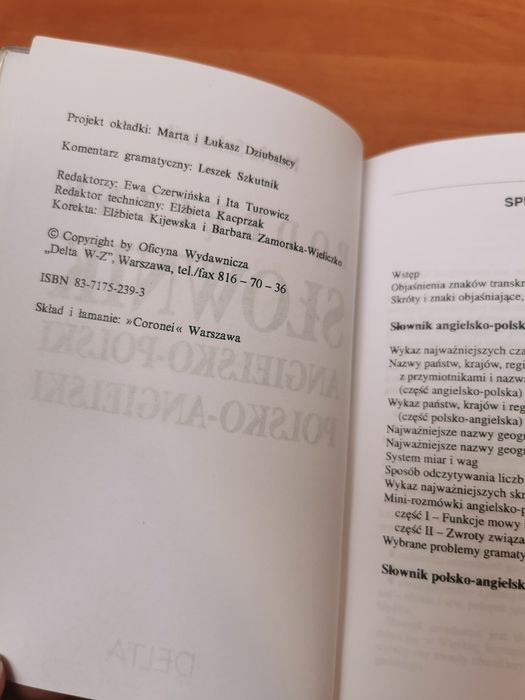 Delta słownik angielsko-polski polsko-angielski