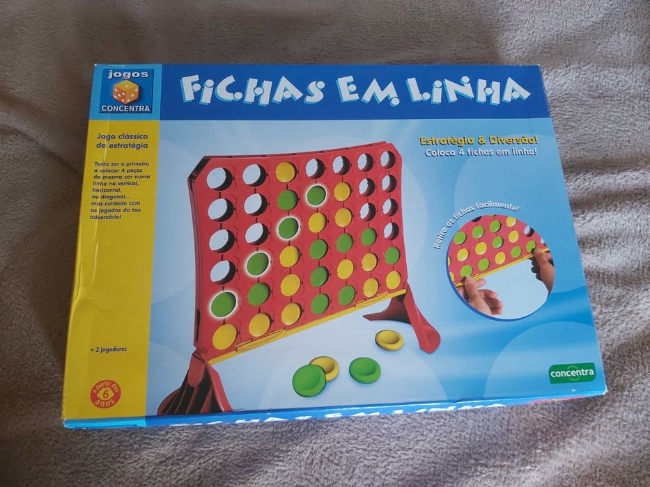 Jogo Fichas em Linha da concentra tamanho grande