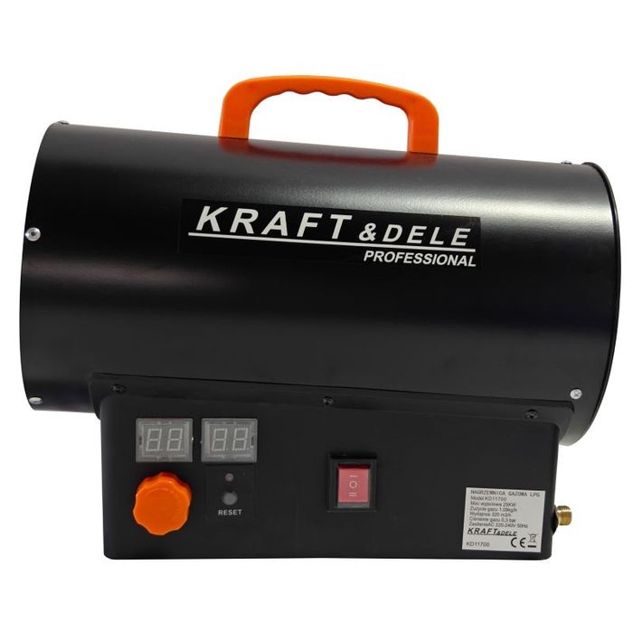 Nowa Nagrzewnica gazowa 25kW + Termostat + Reduktor