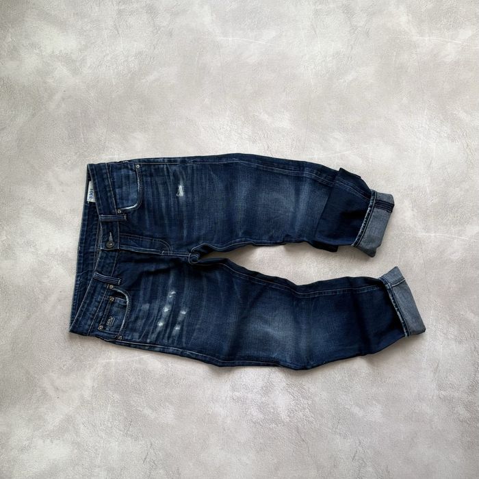 G - Star RAW 3301 Low Tapered Distressed