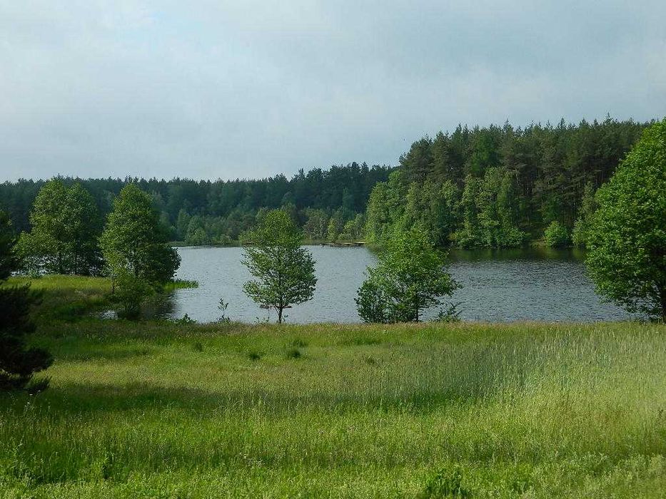 Domek nad jeziorem na Kaszubach, wędkowanie, pomost