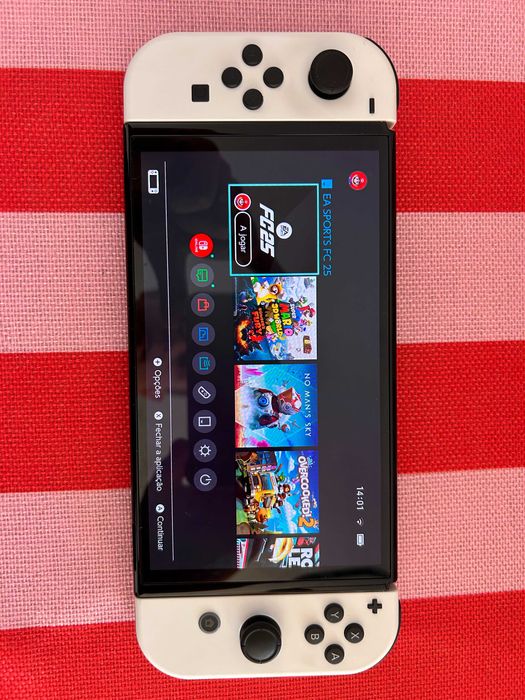 Nintendo Switch OLED Branco + Jogos + 256GB + Acessórios
